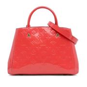 Pre-owned Leather handbags Louis Vuitton Vintage , Red , Dames