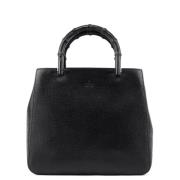 Pre-owned Leather handbags Gucci Vintage , Black , Dames