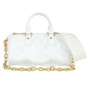 Pre-owned Leather louis-vuitton-bags Louis Vuitton Vintage , White , D...