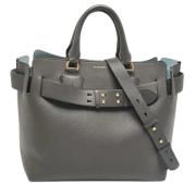 Pre-owned Leather totes Burberry Vintage , Gray , Dames