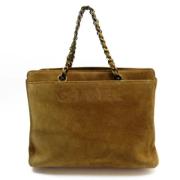 Pre-owned Suede chanel-bags Chanel Vintage , Brown , Dames