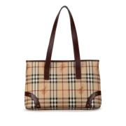 Pre-owned Fabric totes Burberry Vintage , Beige , Dames