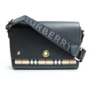 Pre-owned Cotton shoulder-bags Burberry Vintage , Black , Dames