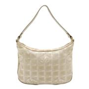 Pre-owned Fabric chanel-bags Chanel Vintage , Beige , Dames