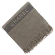 Pre-owned Wool scarves Chanel Vintage , Beige , Unisex