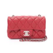 Pre-owned Fabric chanel-bags Chanel Vintage , Red , Dames