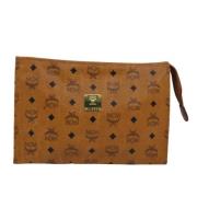 Pre-owned Canvas clutches MCM Pre-owned , Brown , Unisex