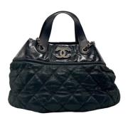 Pre-owned Leather chanel-bags Chanel Vintage , Black , Dames