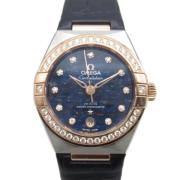 Pre-owned Leather watches Omega Vintage , Blue , Dames