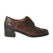 Bruin Leren Dames Oxford Schoenen Calce , Brown , Dames