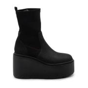 Gestreepte Zwarte Wedge Boots Vic Matié , Black , Dames