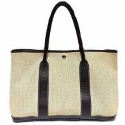 Pre-owned Canvas handbags Hermès Vintage , Beige , Dames