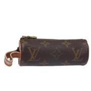 Pre-owned Canvas clutches Louis Vuitton Vintage , Brown , Dames