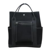 Pre-owned Leather handbags Hermès Vintage , Black , Dames