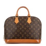 Pre-owned Canvas handbags Louis Vuitton Vintage , Brown , Dames