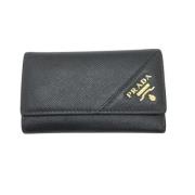 Pre-owned Leather key-holders Prada Vintage , Black , Dames