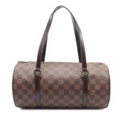 Pre-owned Canvas handbags Louis Vuitton Vintage , Brown , Dames