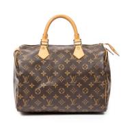 Pre-owned Coated canvas handbags Louis Vuitton Vintage , Brown , Dames