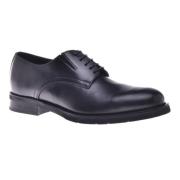 Lace-ups in black leather Baldinini , Black , Heren