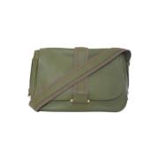 Pre-owned Fabric shoulder-bags Hermès Vintage , Green , Dames