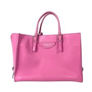 Pre-owned Leather balenciaga-bags Balenciaga Vintage , Pink , Dames