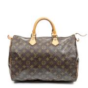 Pre-owned Coated canvas handbags Louis Vuitton Vintage , Brown , Dames