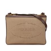 Pre-owned Canvas crossbody-bags Prada Vintage , Beige , Dames