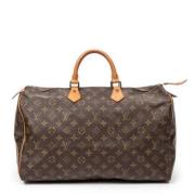 Pre-owned Coated canvas handbags Louis Vuitton Vintage , Brown , Dames