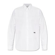 Shirt met logo Iceberg , White , Heren