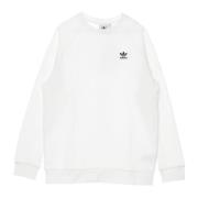 Lichtgewicht Crewneck Sweatshirt Wit/Zwart Adidas , White , Heren