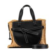 Pre-owned Leather handbags Loewe Pre-owned , Black , Dames