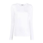 Cloud White Crew Neck T-shirt Jil Sander , White , Dames