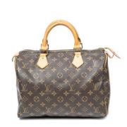 Pre-owned Coated canvas handbags Louis Vuitton Vintage , Brown , Dames