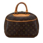 Pre-owned Canvas handbags Louis Vuitton Vintage , Brown , Dames