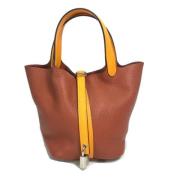 Pre-owned Leather handbags Hermès Vintage , Brown , Dames