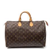 Pre-owned Coated canvas handbags Louis Vuitton Vintage , Brown , Dames