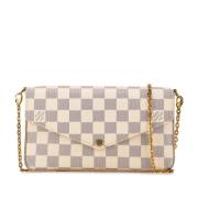 Pre-owned Canvas crossbody-bags Louis Vuitton Vintage , White , Dames