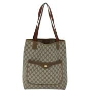 Pre-owned Canvas gucci-bags Gucci Vintage , Beige , Dames