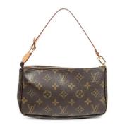 Pre-owned Canvas handbags Louis Vuitton Vintage , Brown , Dames