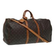 Pre-owned Canvas travel-bags Louis Vuitton Vintage , Brown , Dames