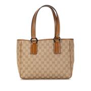 Pre-owned Canvas gucci-bags Gucci Vintage , Beige , Dames