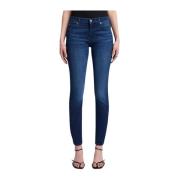 Donkere Skinny Jeans met versierde squiggle 7 For All Mankind , Blue ,...