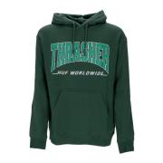 Groene hoodie met Thrasher-logo HUF , Green , Heren