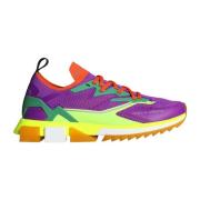 Multicolor Leren Lage Sneakers Dolce & Gabbana , Multicolor , Heren