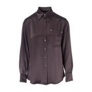 Bruine Jas Shirt Kom Pinko , Brown , Dames