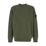 Groene Basic Crewneck Sweater Stone Island , Green , Heren