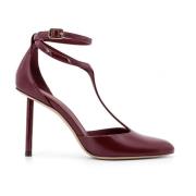 Bruine Stiletto Pumps met Verstelbare Band Salvatore Ferragamo , Brown...