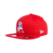 Historische Rode/Blauwe Heren Platte Klep Pet New Era , Red , Unisex