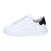 Leren Heren Sneakers Stijlvolle Schoenen Philippe Model , White , Here...