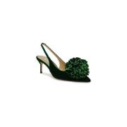 Groene Velvet Pump Schoenen Aquazzura , Green , Dames